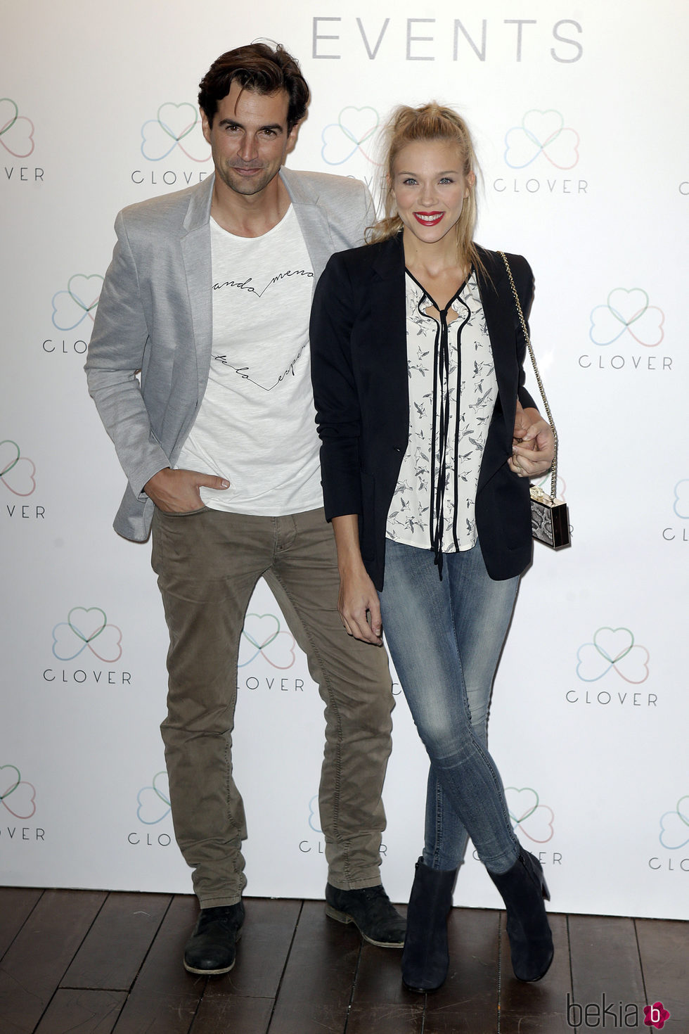 Patricia Montero y Álex Adrover en la presentación de Clover