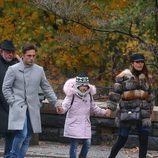 David Bustamante y Paula Echevarría de la mano de su hija Daniella en Nueva York