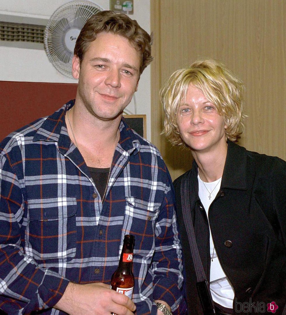 Meg Ryan y Russell Crowe cuando empezaron a salir