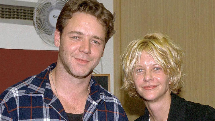 Meg Ryan y Russell Crowe cuando empezaron a salir