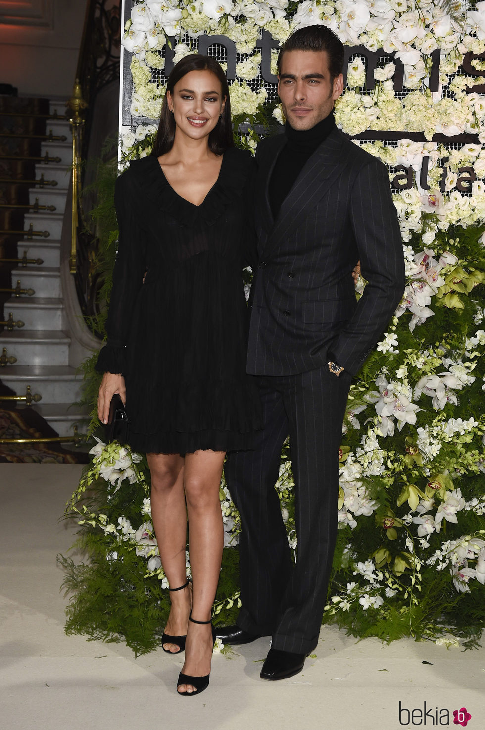 Irina Shayk y Jon Kortajarena en la fiesta del 20 aniversario de Intimissimi en Madrid