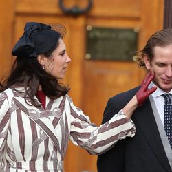 Tatiana Santo Domingo acaricia a Andrea Casiraghi en el Día Nacional de Mónaco 2016