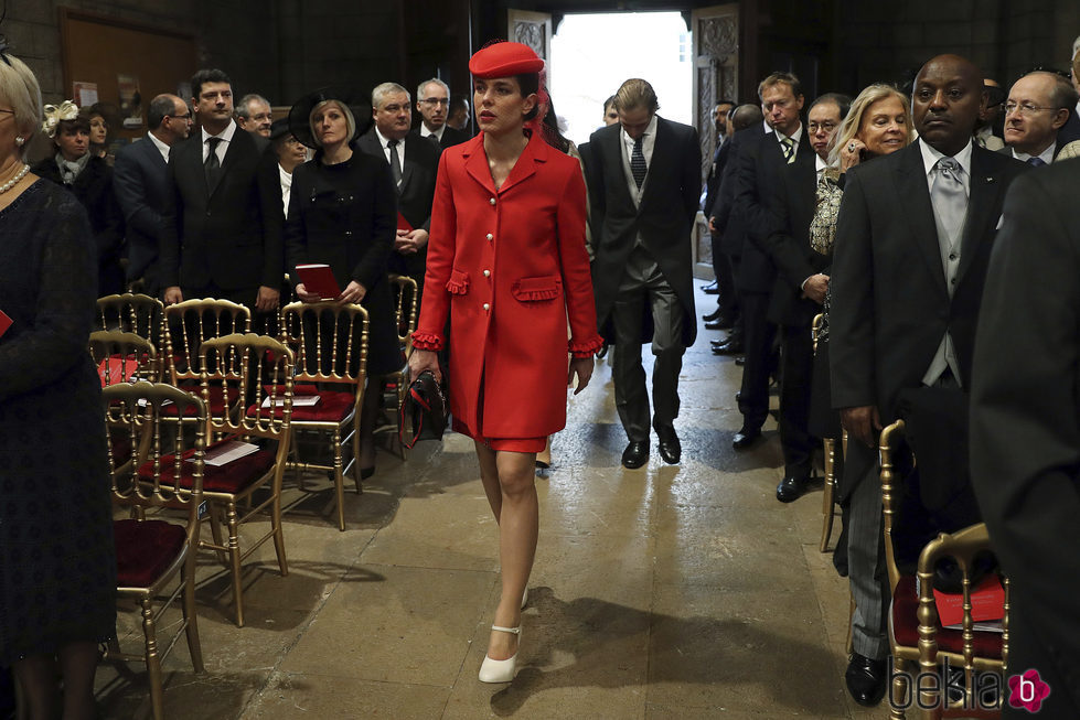 Carlota Casiraghi en el Te Deum del Día Nacional de Mónaco 2016