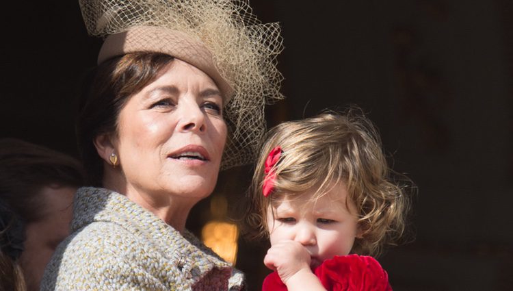 Carolina de Mónaco e India Casiraghi en el Día Nacional de Mónaco 2016