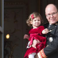 Alberto de Mónaco con India Casiraghi en el Día Nacional de Mónaco 2016