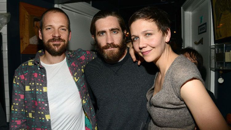 Jake y Maggie Gyllenhaal junto al marido de ella