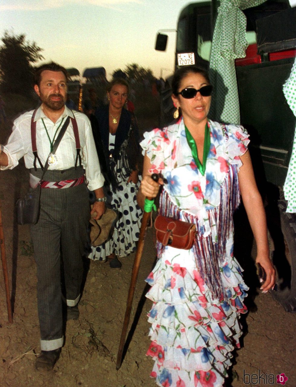 José Manuel Parada e Isabel Pantoja en El Rocío