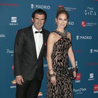 Luis Figo y Helen Svedin en la Gala Sida 2016