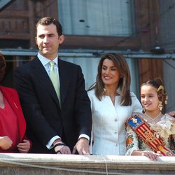 Rita Barberá con los Reyes Felipe y Letizia y Francisco Camps