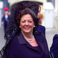 Rita Barberá con mantilla y peineta en El Vaticano