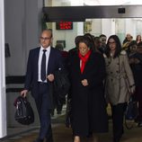 Rita Barberá tras declarar en el Tribunal Supremo en su último foto antes de su muerte