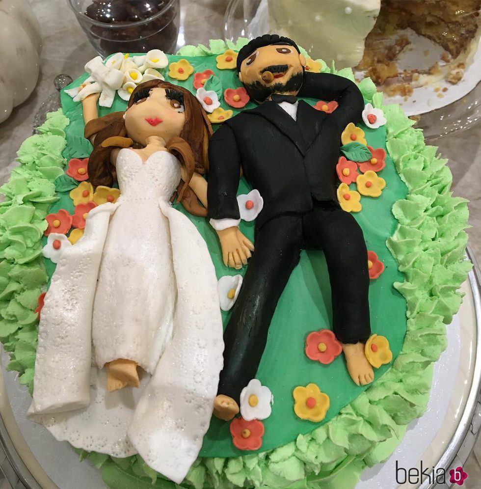 Tarta de bodas de Sofia Vergara y Joe Manganiello