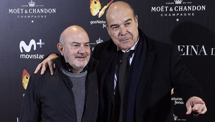 Antonio Resines y Jesús Bonilla en la premiere de 'La Reina de España' en Madrid