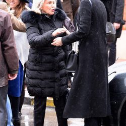 Beatriz de Orleans en el funeral de Charo Palacios, condesa de Montarco