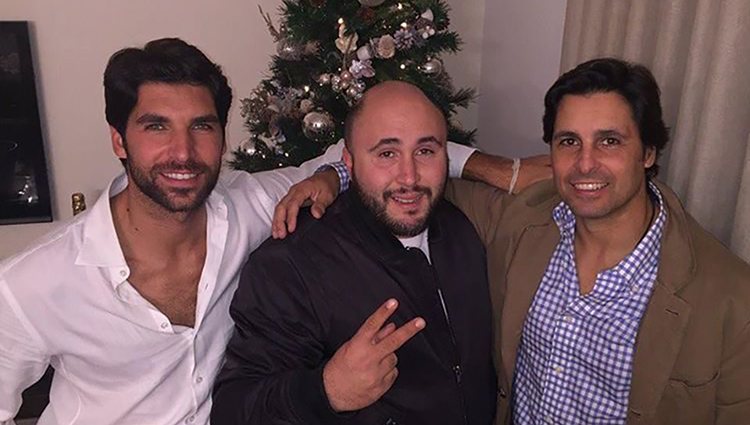 Cayetano, Kiko y Fran Rivera celebrando la Navidad