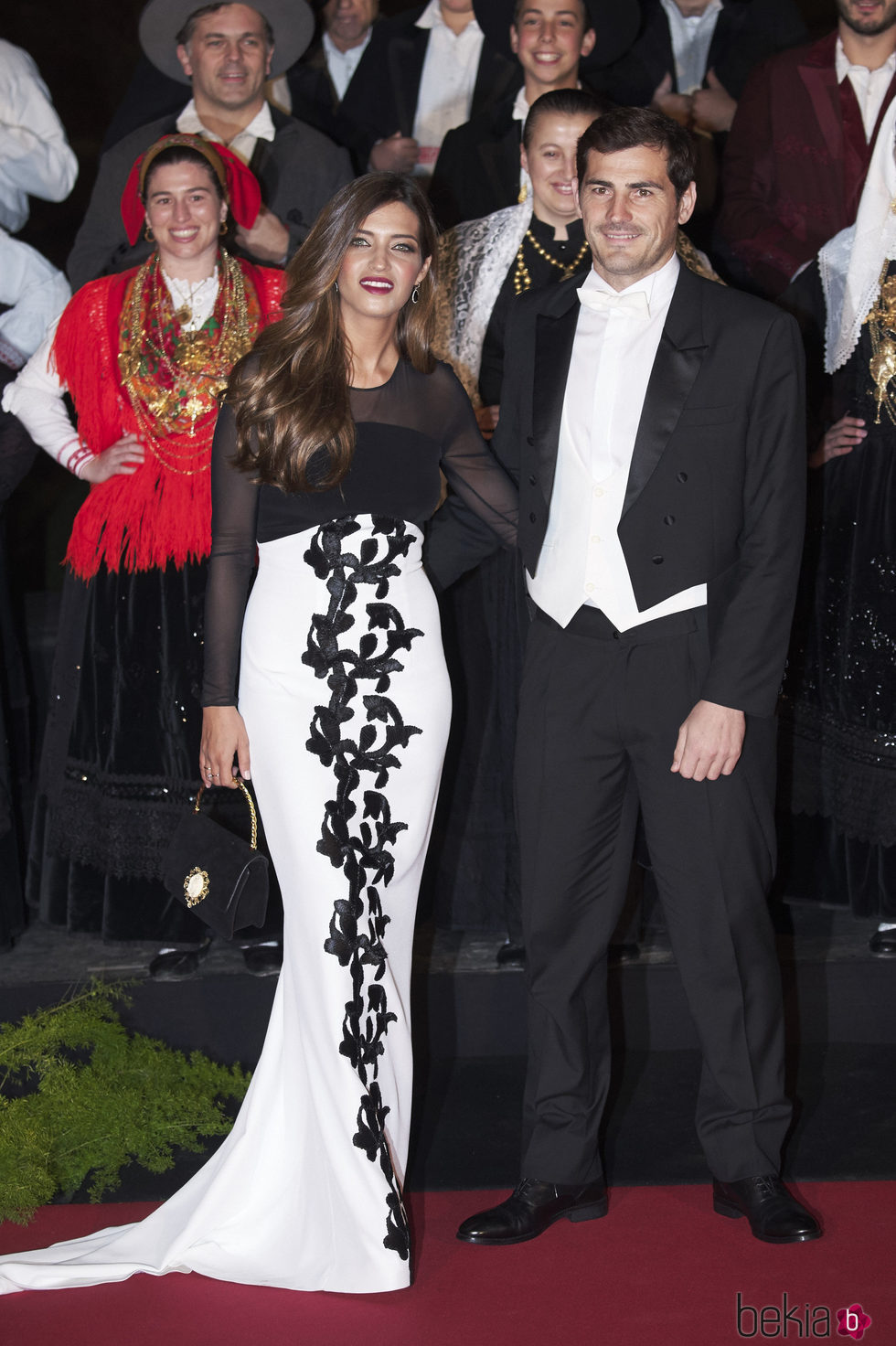 Iker Casillas y Sara Carbonero en una cena de gala con los Reyes Felipe y Letizia en Guimaraes