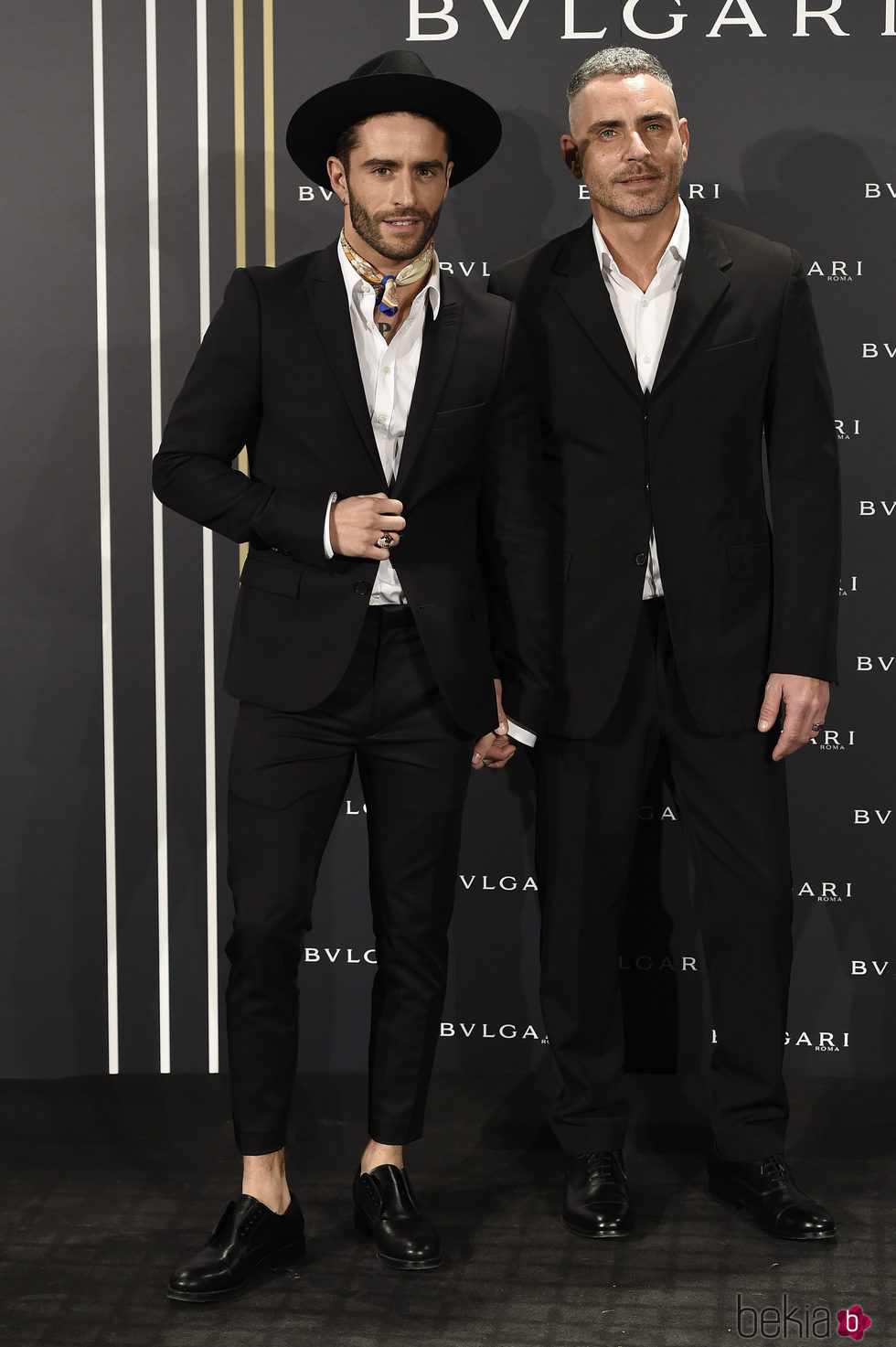 Pelayo Díaz y Sebastián Ferraro en un evento con motivo de 'Bulgari y Roma'