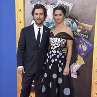 Matthew McConaughey y Camila Alves en la premiere de 'Sing'