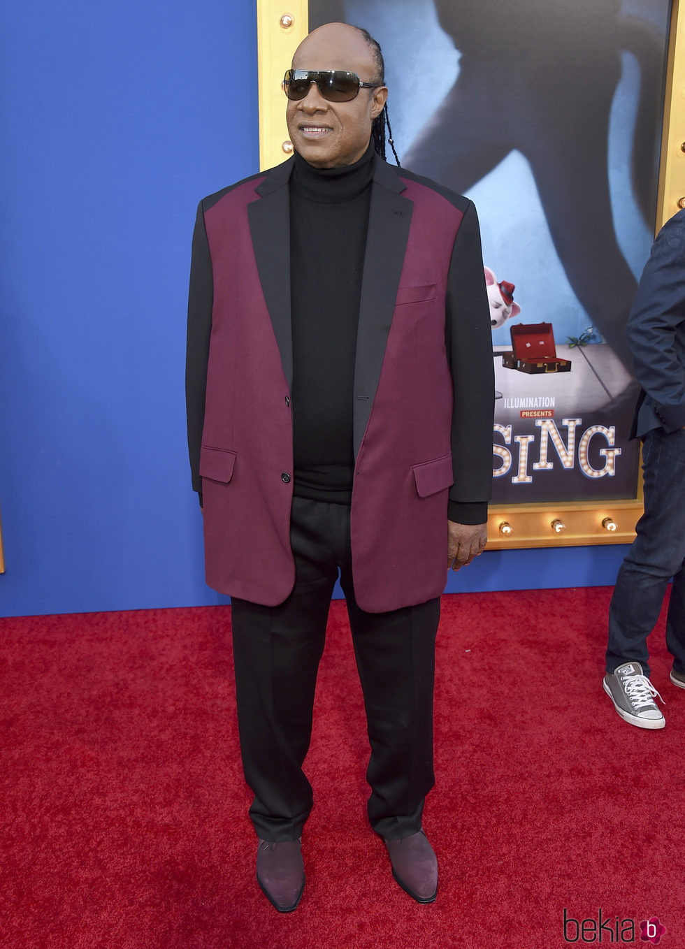 Stevie Wonder en la premiere de 'Sing'