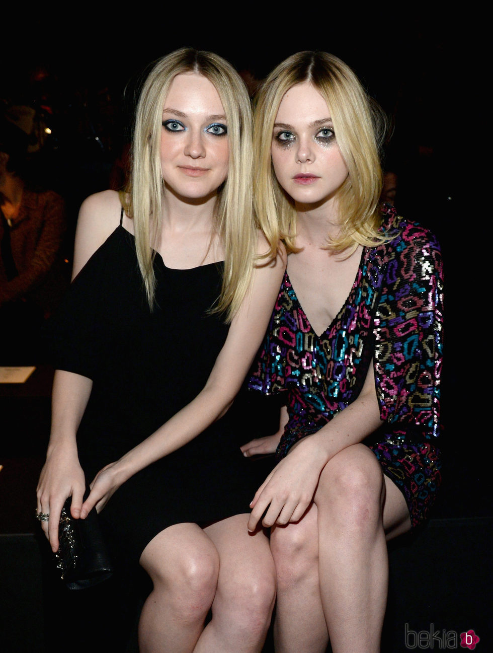 Elle y Dakota Fanning en un desfile de moda