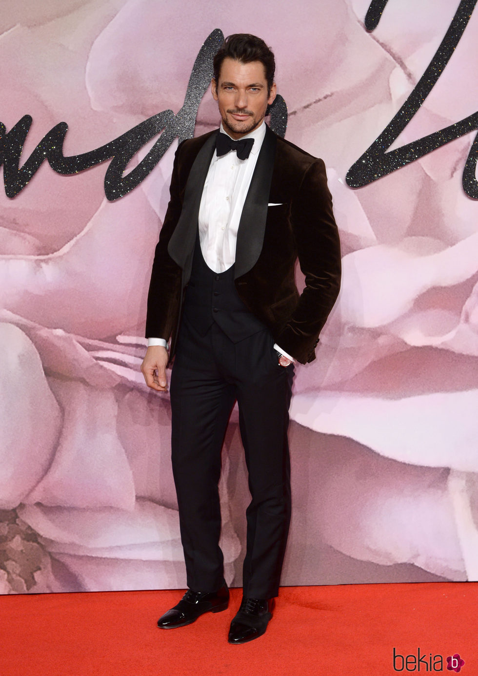 David Gandy en los British Fashion Awards 2016