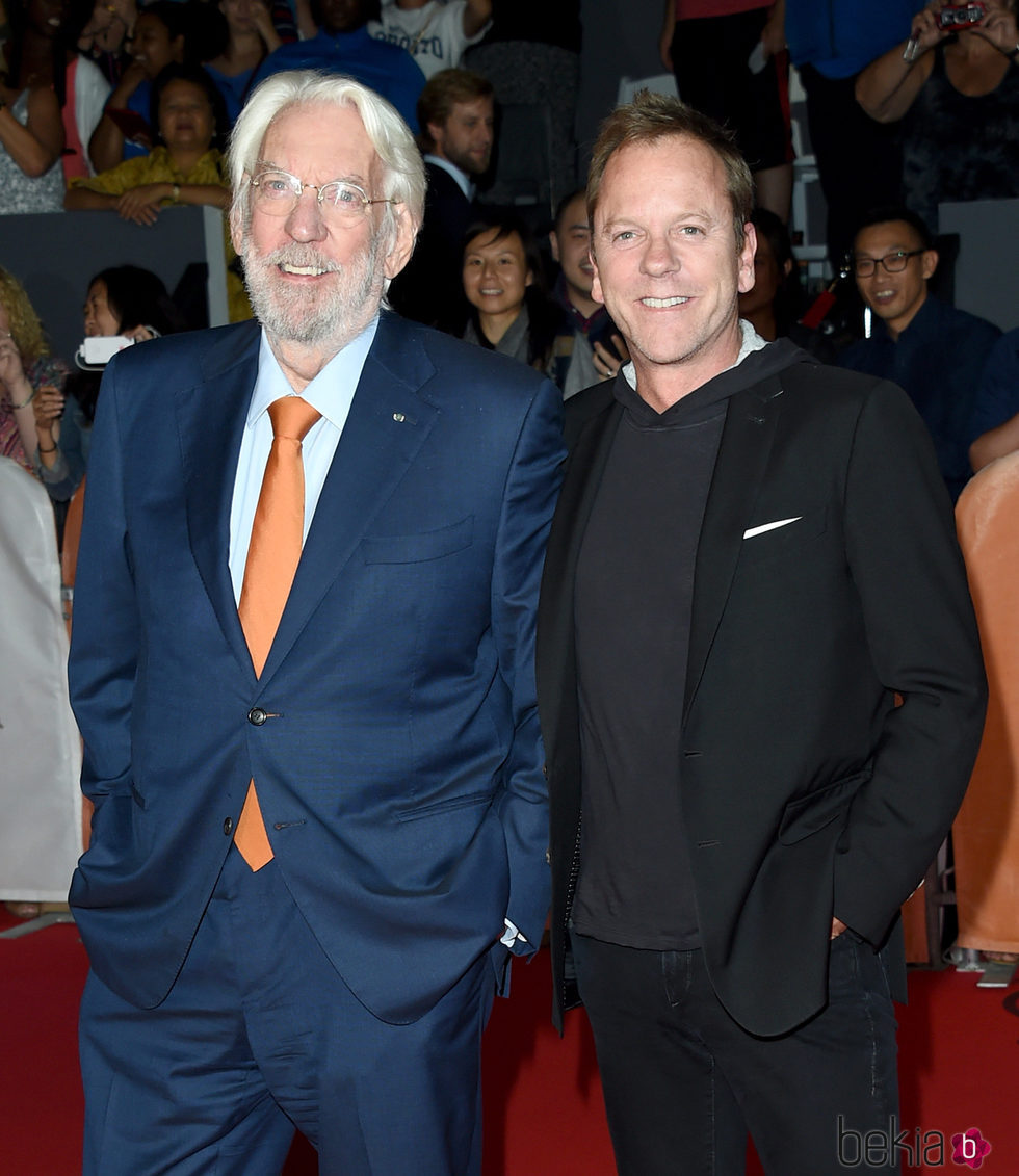 Donald y Kiefer Sutherland en el Toronto International Film Festival 2015