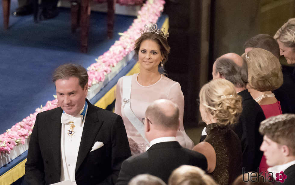 Magdalena de Suecia y Chris O'Neill en los Premios Nobel 2016