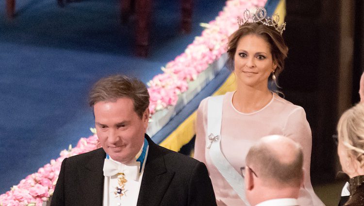 Magdalena de Suecia y Chris O'Neill en los Premios Nobel 2016