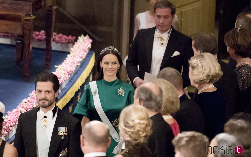 Carlos Felipe de Suecia y Sofia Hellqvist en los Premios Nobel 2016