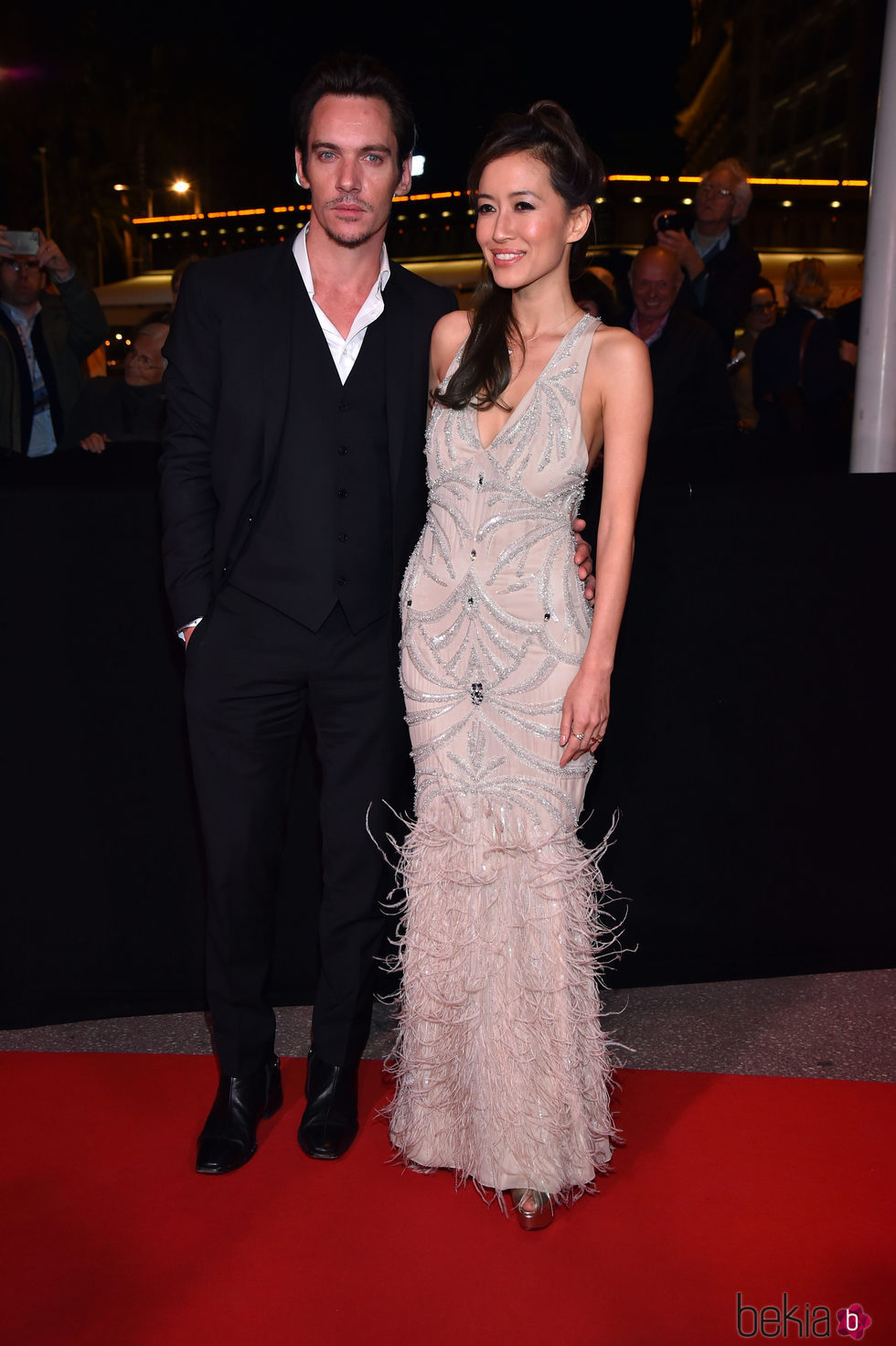 Jonathan Rhys Meyer y Mara Lane en la gala inaugural  MIPTV