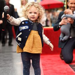 James Reynolds en la ceremonia de entrega de la estrella del Paseo de la Fama a su padre