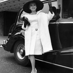 Zsa Zsa Gabor en Londres en 1964