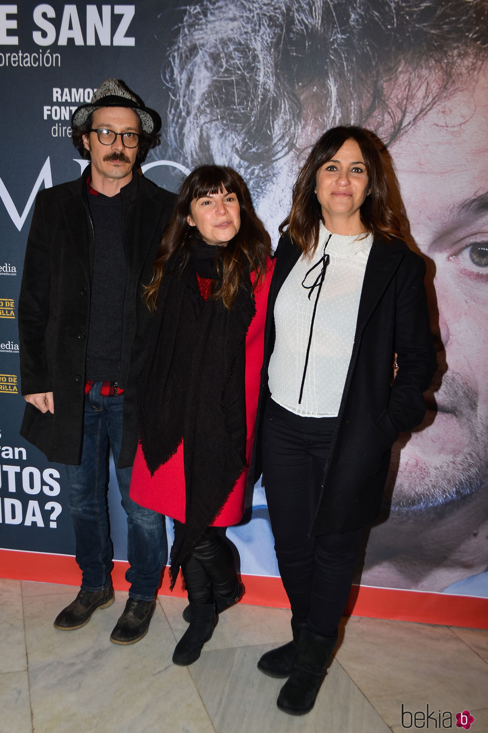 Melani Olivares y Fele Martínez en el estreno de la obra de teatro 'Tiempo'