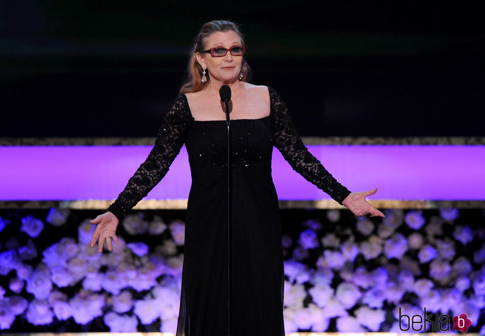 Carrie Fisher en los Premios Screen Actors Guild 2015