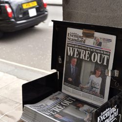 Portadas tras la resaca electoral del Brexit