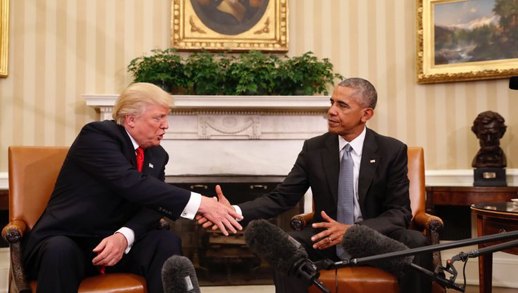 Obama recibe a Donald Trump en la Casa Blanca tras su victoria