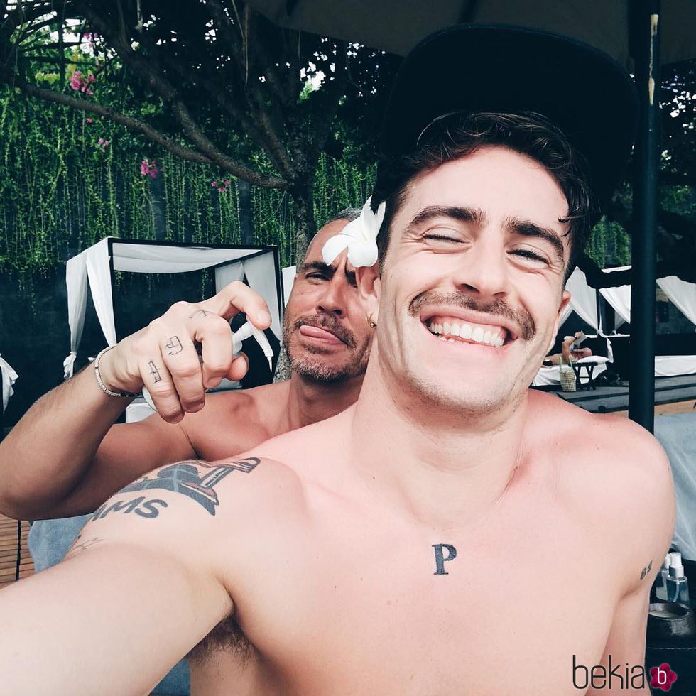 Pelayo Díaz y Sebastián Ferraro de vacaciones en Bali