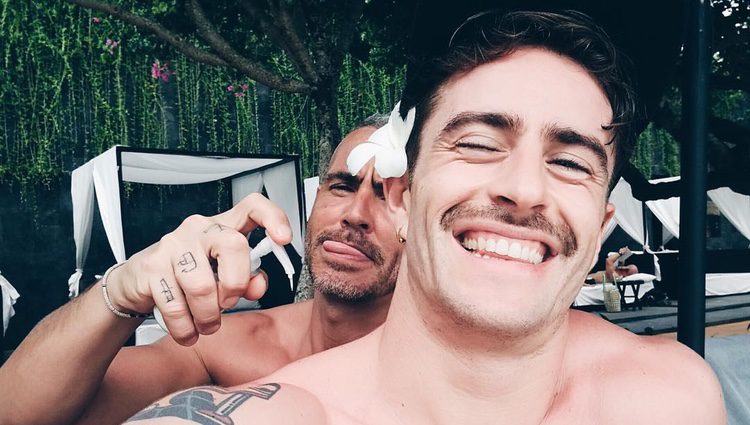 Pelayo Díaz y Sebastián Ferraro de vacaciones en Bali