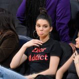 Kendall Jenner en un partido de la NBA en Los Ángeles