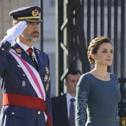 Los Reyes Felipe y Letizia presidiendo la Pascua Militar 2017