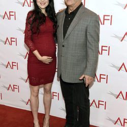 Mel Gibson y Roselind Ross en los AFI Awards 2017