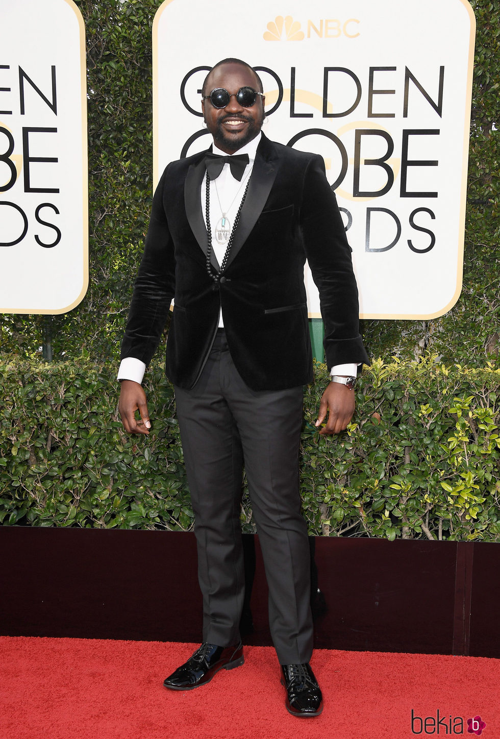 Brian Tyree Henry en la alfombra roja de los Globos de Oro 2017