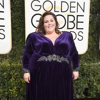 Chrissy Metz en la alfombra roja de los Globos de Oro 2017