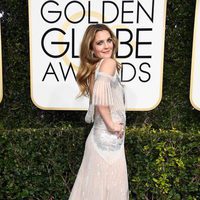 Drew Barrymore en la alfombra roja de los Globos de Oro 2017