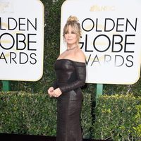 Goldie Hawn en la alfombra roja de los Globos de Oro 2017