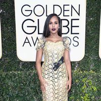 Kerry Washington en la alfombra roja de los Globos de Oro 2017