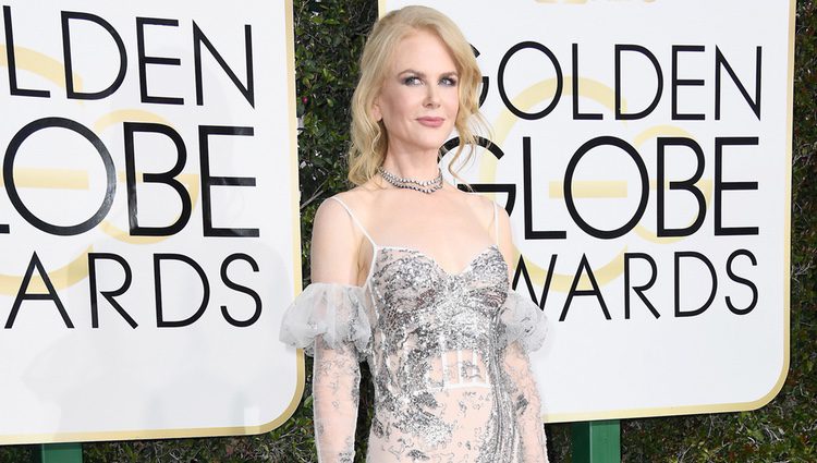 Nicole Kidman en la alfombra roja de los Globos de Oro 2017