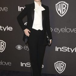 Evan Rachel Wood en la fiesta de Warner Bros tras los Globos de Oro 2017