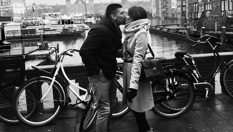 Andrea Duro y su novio Adrián Ríos en Ámsterdam