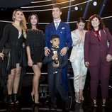 Cristiano Ronaldo en The Best FIFA Awards con su novia, su hijo y el resto de su familia